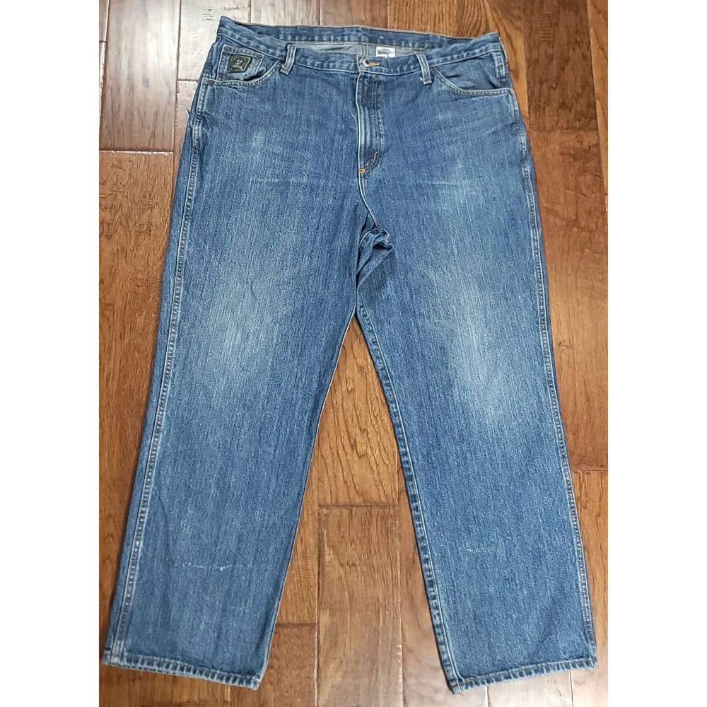 Cinch Jeans Men's Blue‎ Loose Fit Olive Label Medium Wash Denim Jeans Sz 42x30